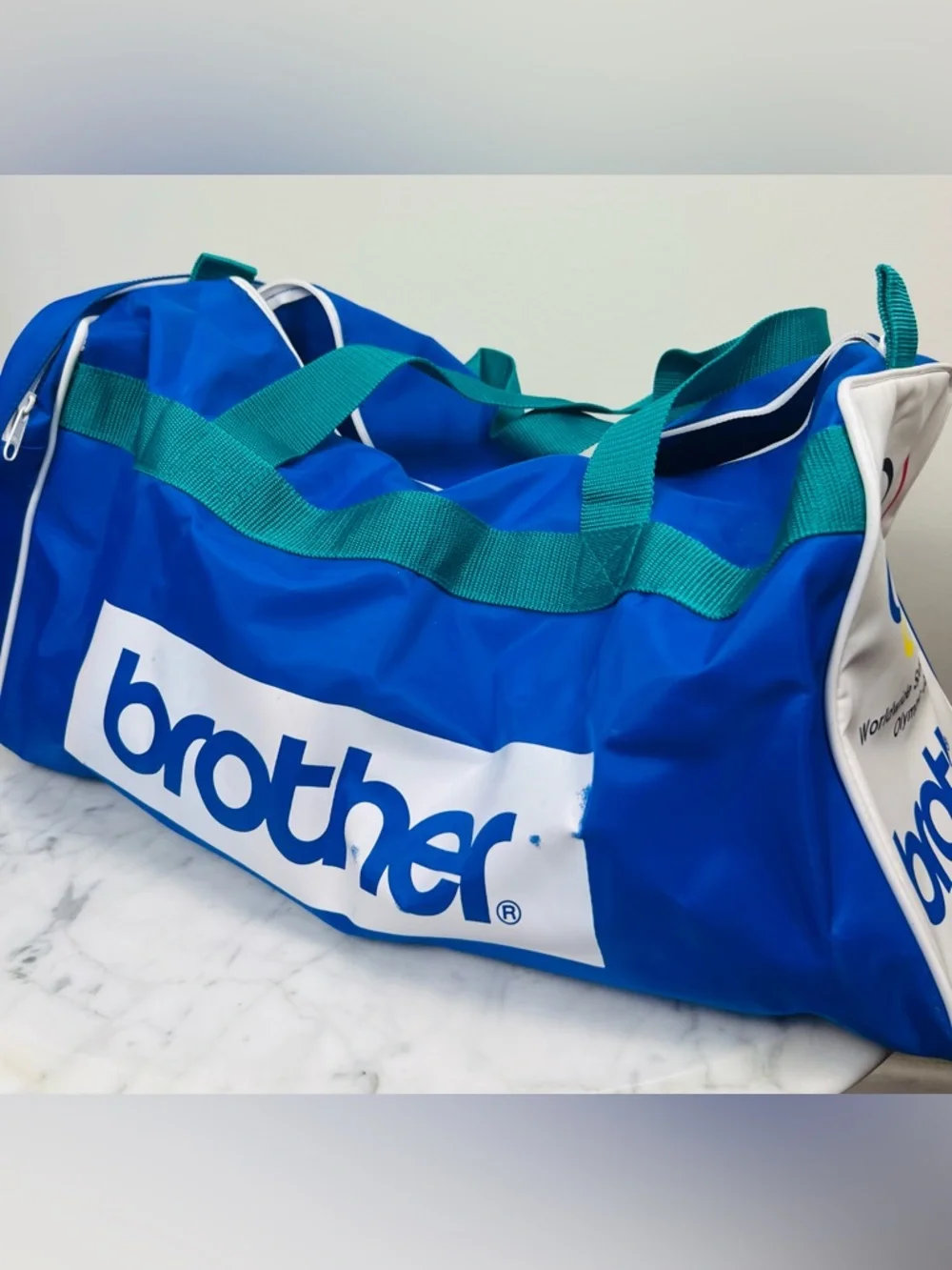 Vintage 1992 Olympic Brother Duffle Bag – Bright Blue & Teal
